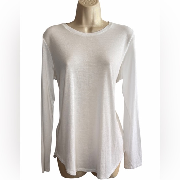 Vince White Little Boy Long Sleeve Crew Neck Top Size L – Pima Cotton Modal - Picture 2 of 9